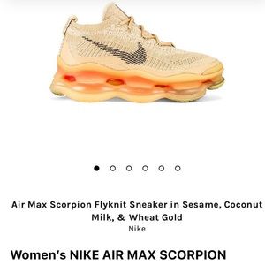 Brand new, in box with tags attached women’s size 9 air max scorpions fly knit